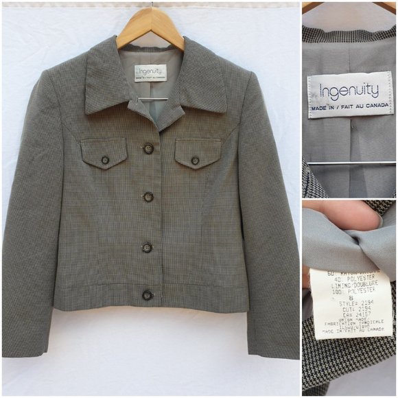 VINTAGE CROPPED BLAZER - Picture 5 of 5